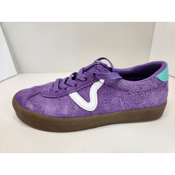 Vans Old Skool Shoes Unisex Men 5 Women 6.5 Purple Suede Skate Sneakers - Picture 7 of 10